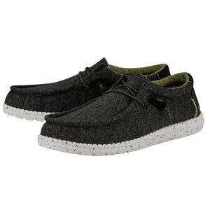 HEYDUDE Wally Men's Casual Shoes Ascend Woven Stretch Slip-On Grey Size 8 M